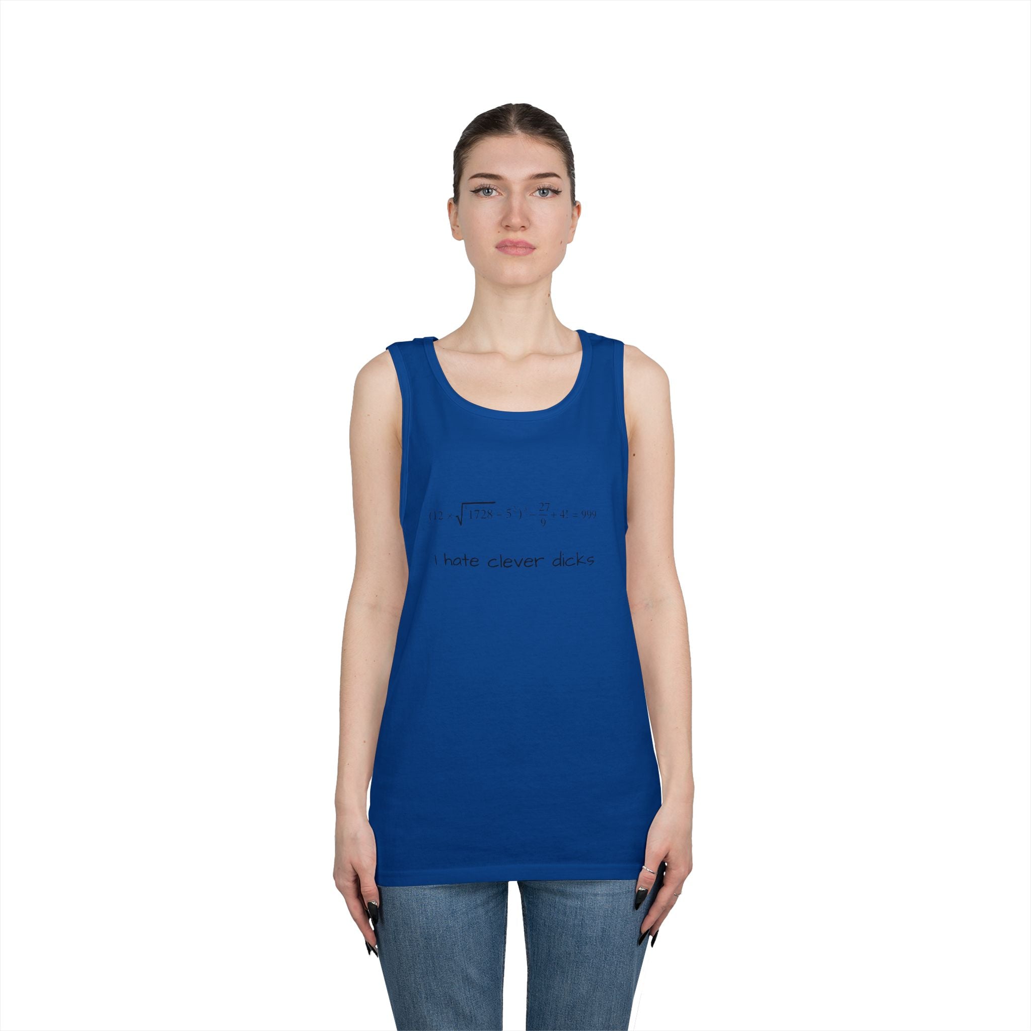 Clever Humor Tank Top, Funny Unisex Tee, Gift for Nerds, Casual Wear, Summer Top