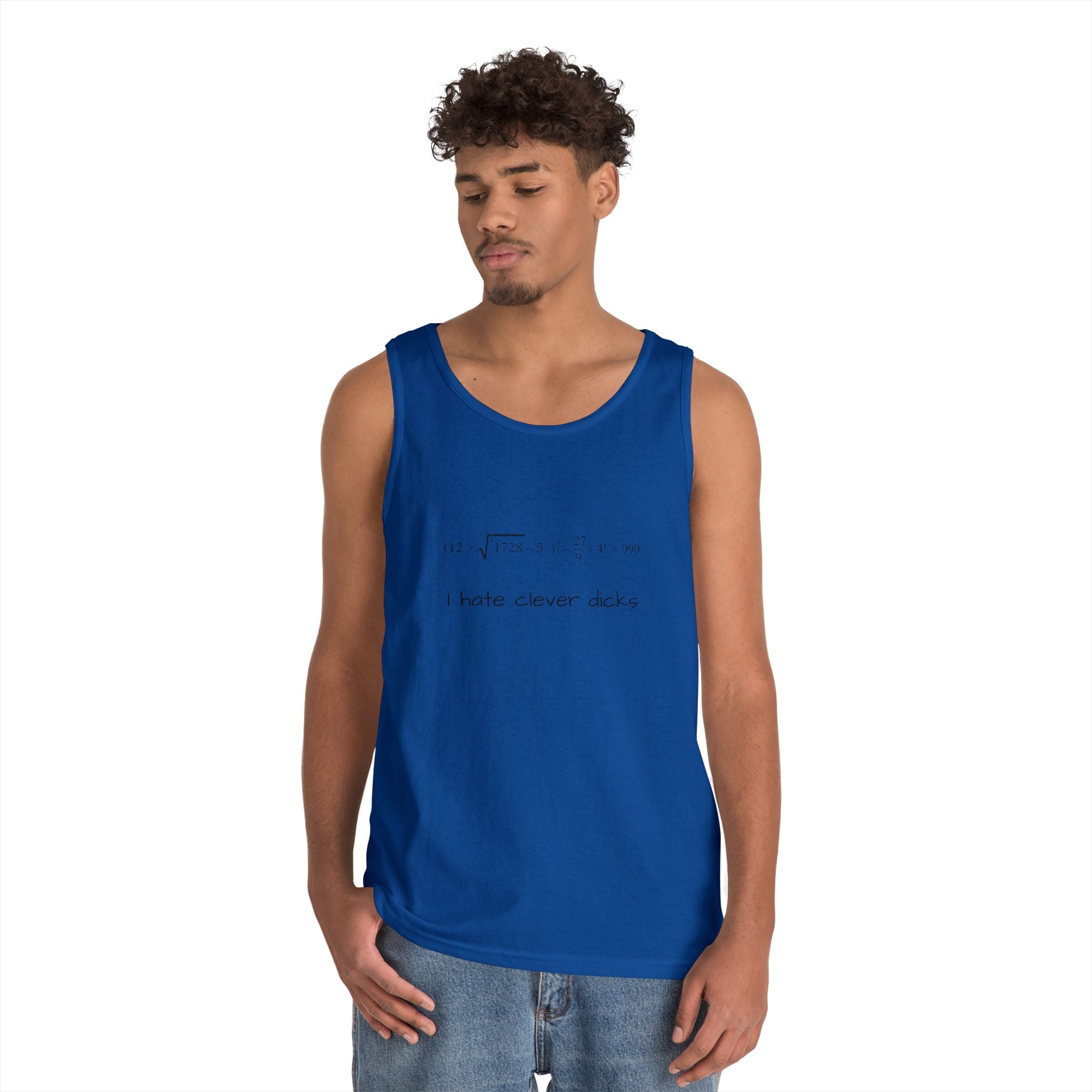 Clever Humor Tank Top, Funny Unisex Tee, Gift for Nerds, Casual Wear, Summer Top