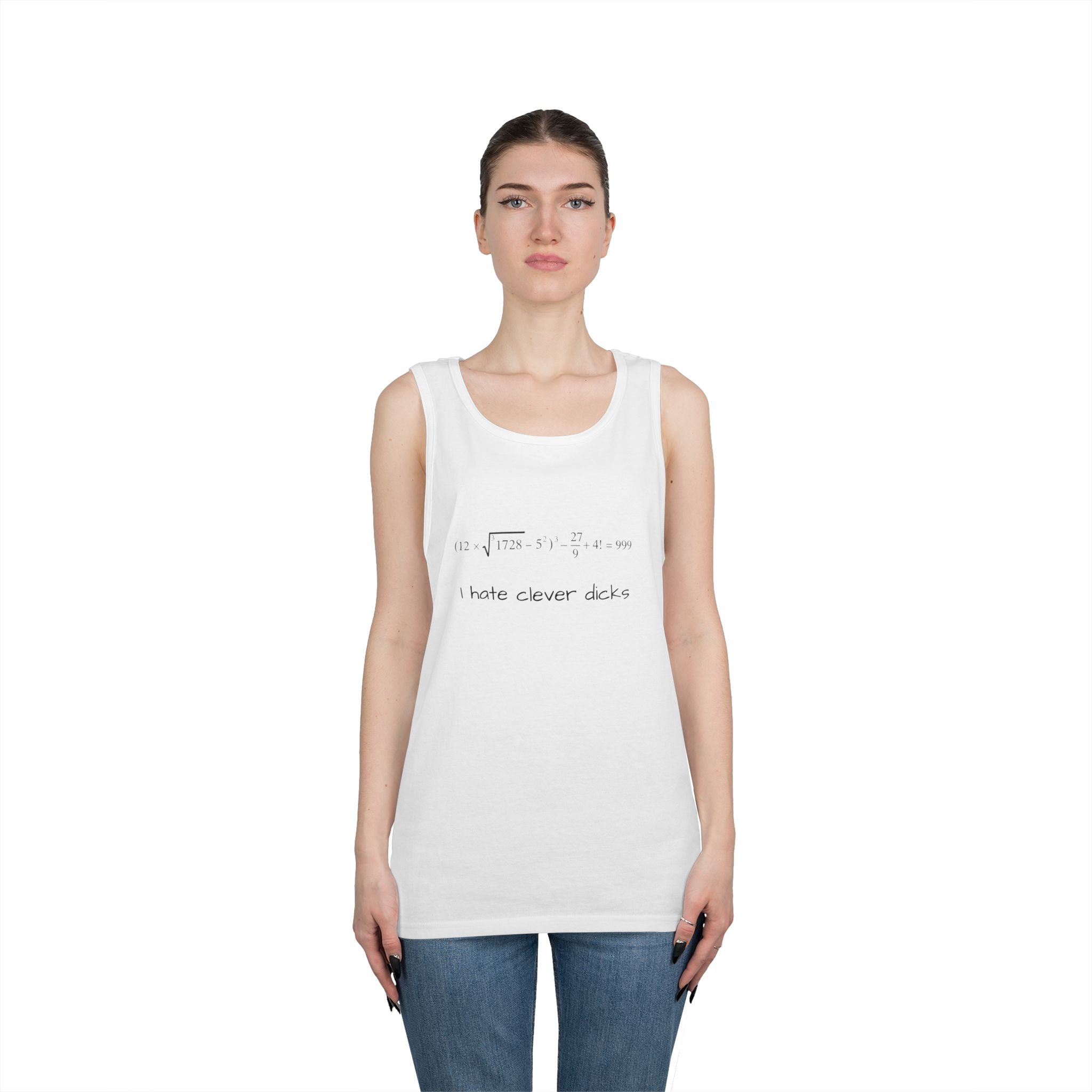 Clever Humor Tank Top, Funny Unisex Tee, Gift for Nerds, Casual Wear, Summer Top