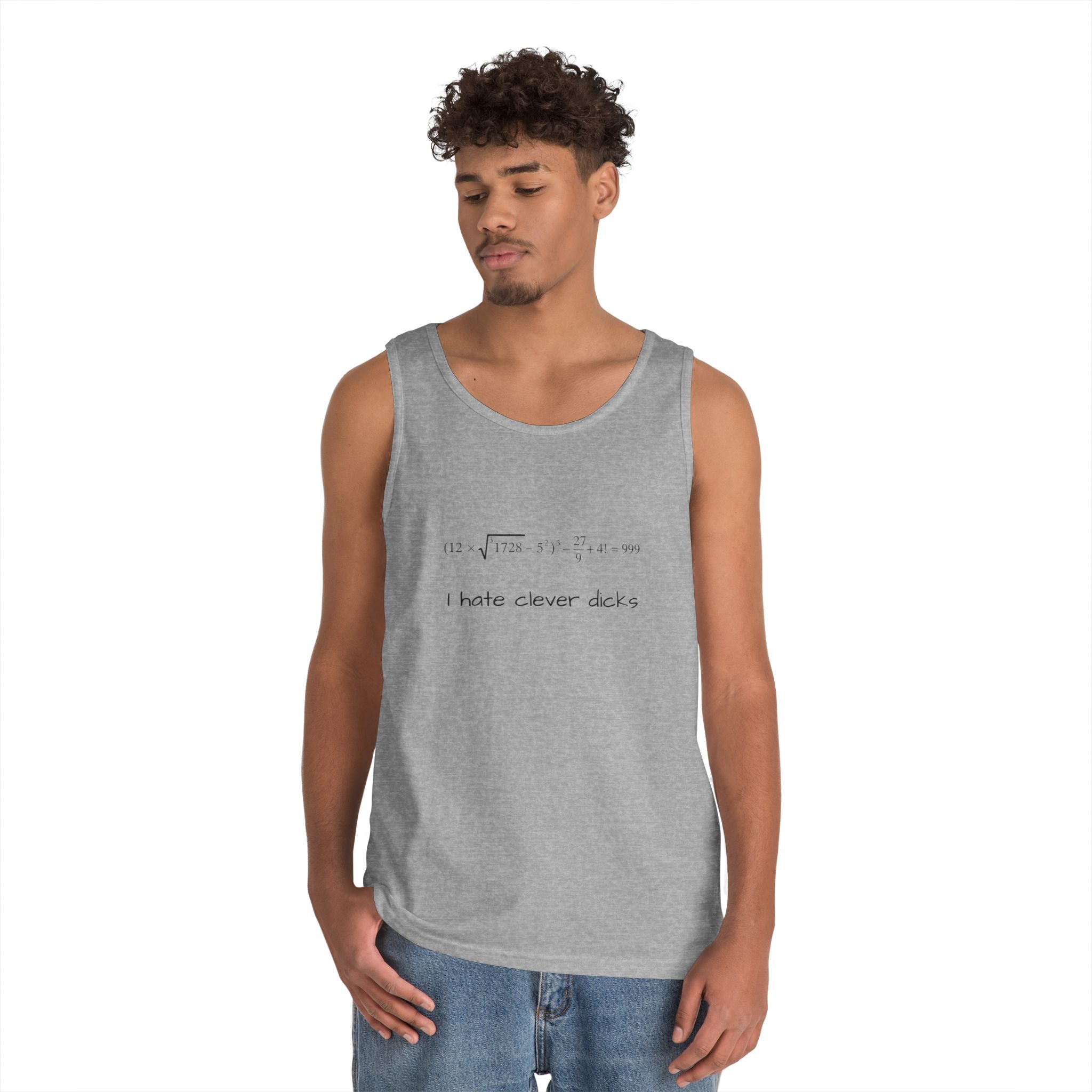 Clever Humor Tank Top, Funny Unisex Tee, Gift for Nerds, Casual Wear, Summer Top