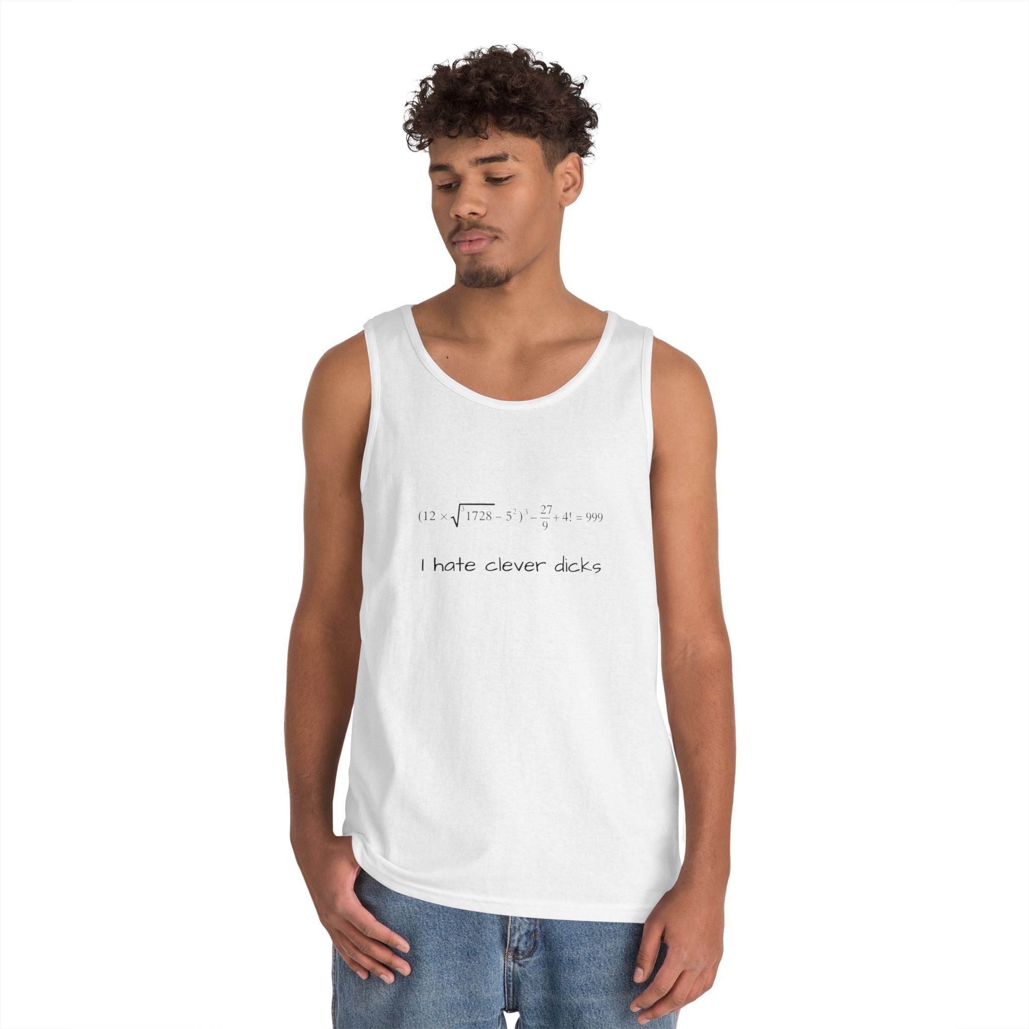 Clever Humor Tank Top, Funny Unisex Tee, Gift for Nerds, Casual Wear, Summer Top