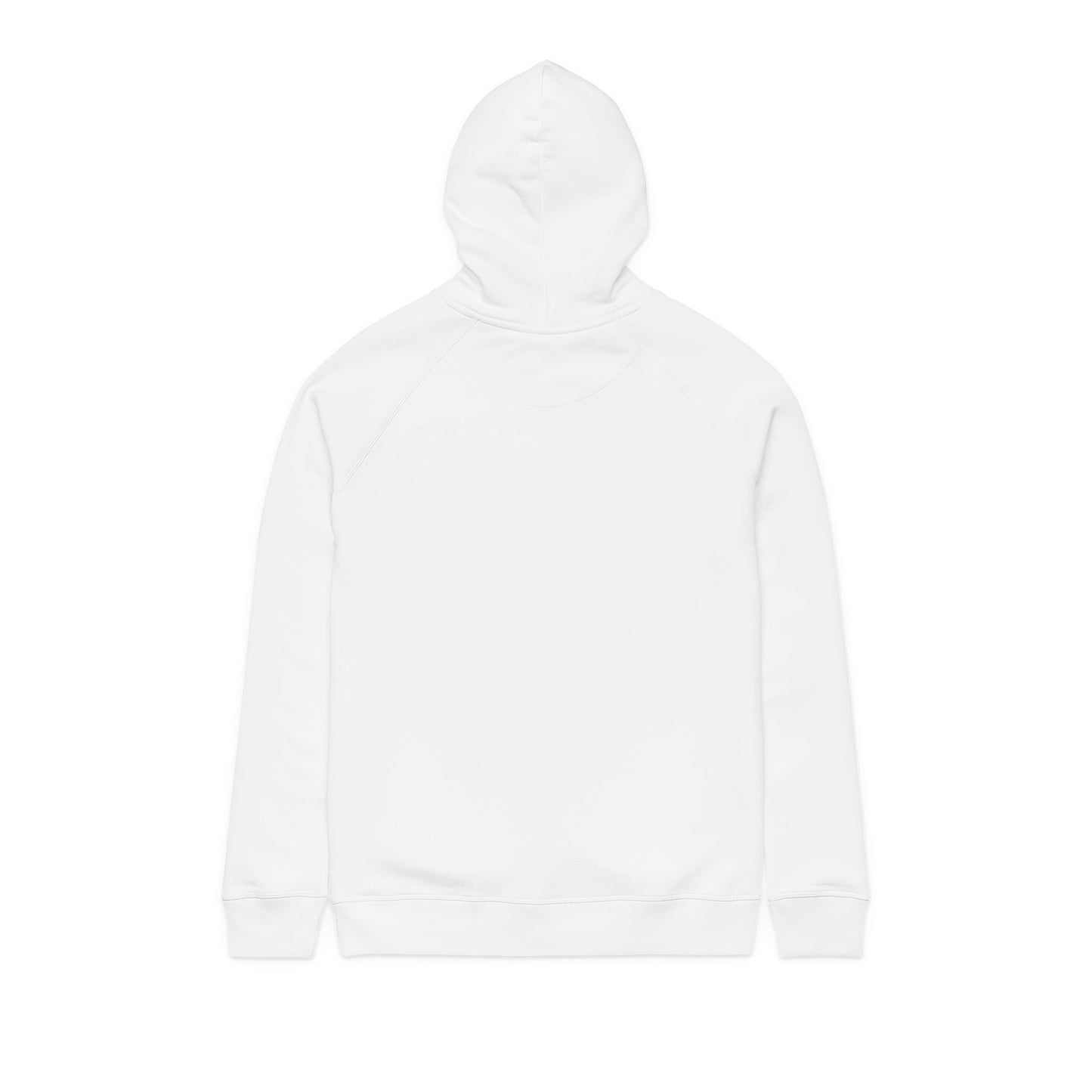 ORGANIC Cotton Minimalist White Hoodie — 'I Hate Clever Dicks'