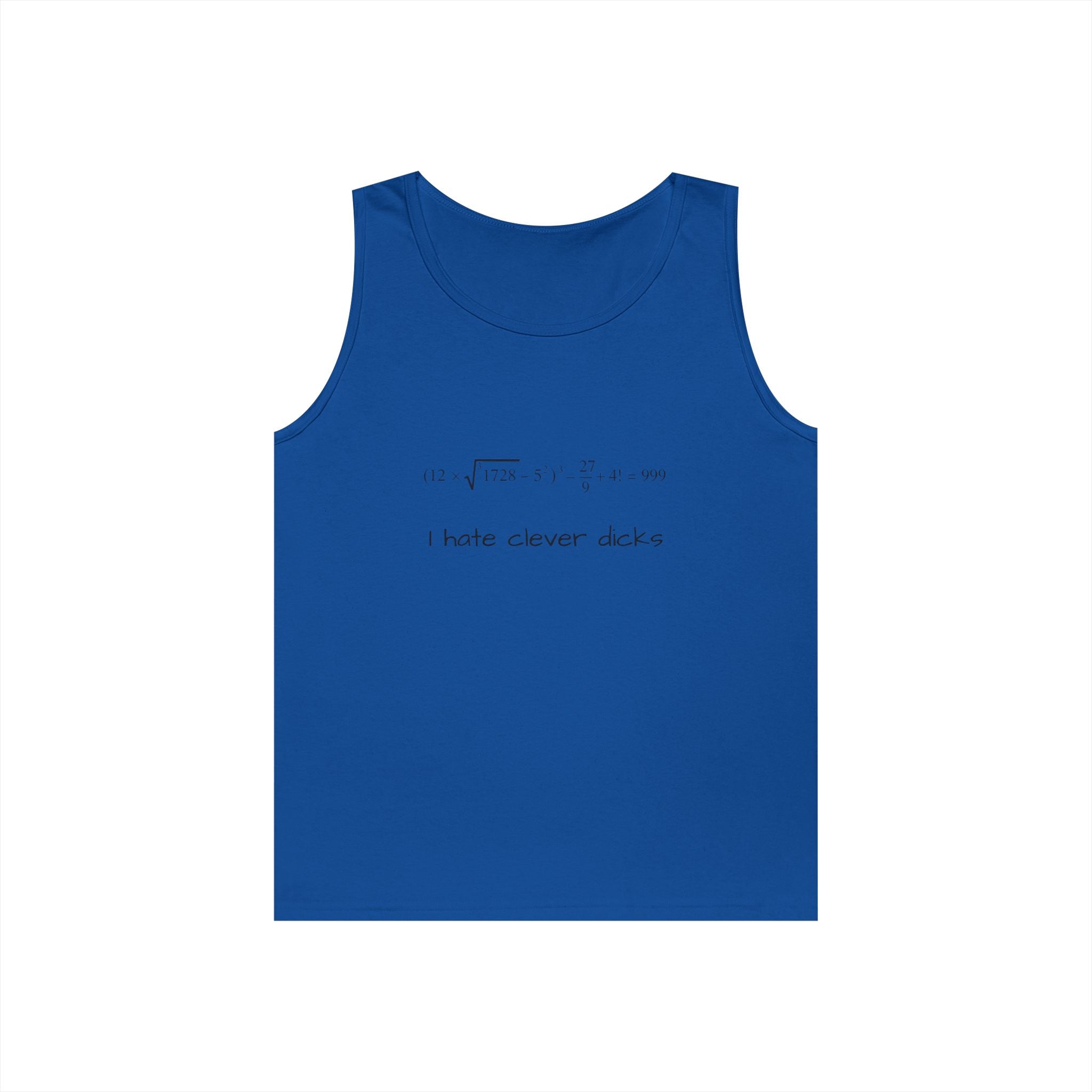 Clever Humor Tank Top, Funny Unisex Tee, Gift for Nerds, Casual Wear, Summer Top