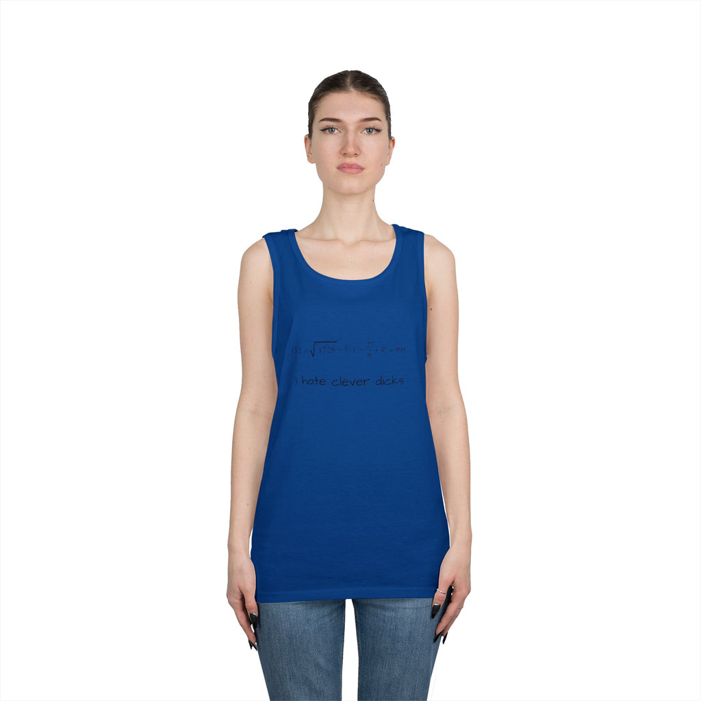 Clever Humor Tank Top, Funny Unisex Tee, Gift for Nerds, Casual Wear, Summer Top