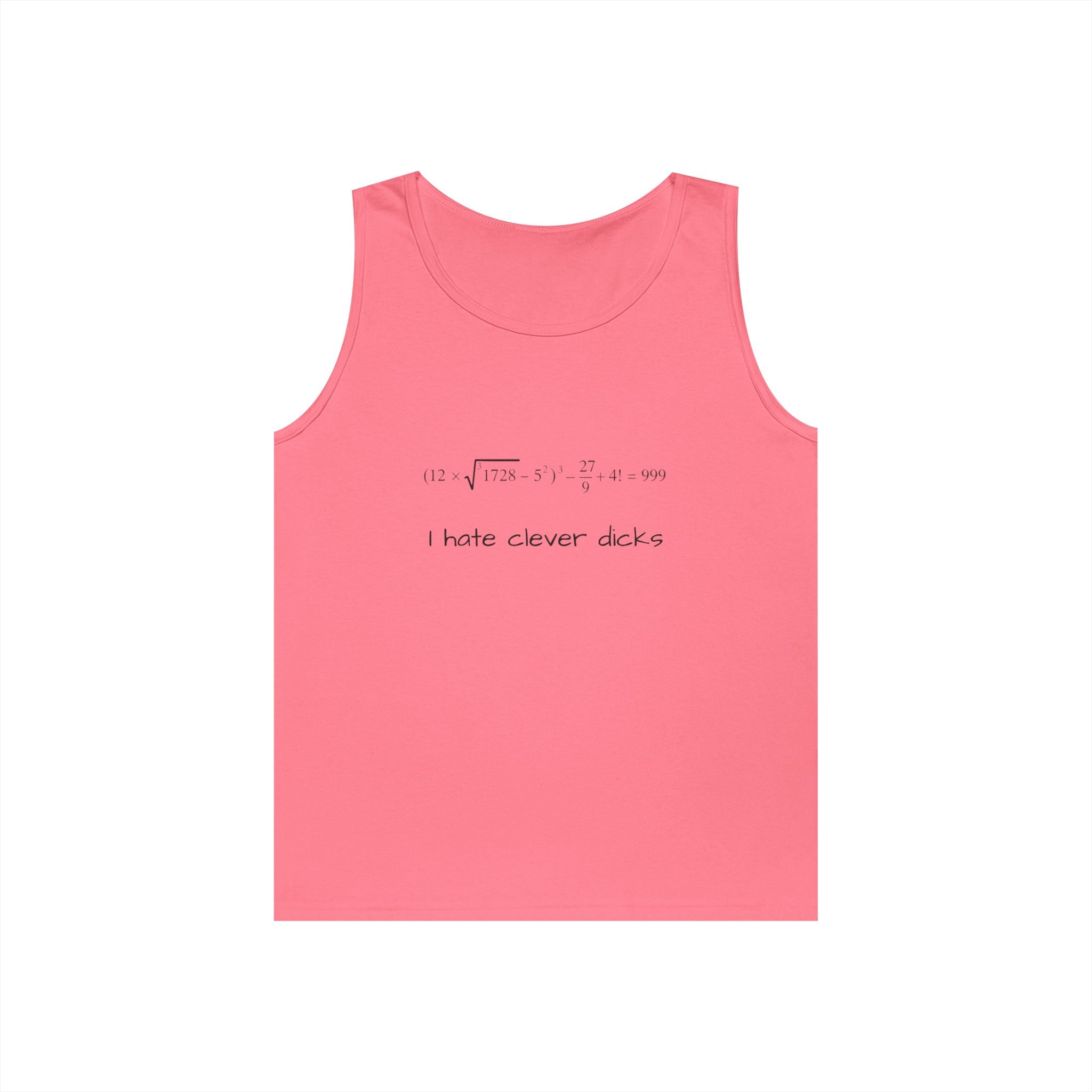 Clever Humor Tank Top, Funny Unisex Tee, Gift for Nerds, Casual Wear, Summer Top