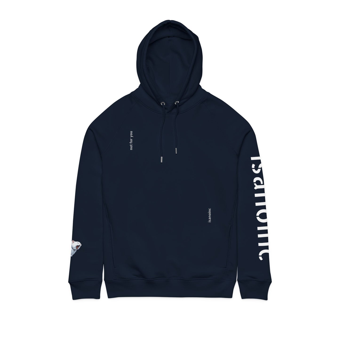 not for you (snowwhite version) - Organic cotton premium hoodie