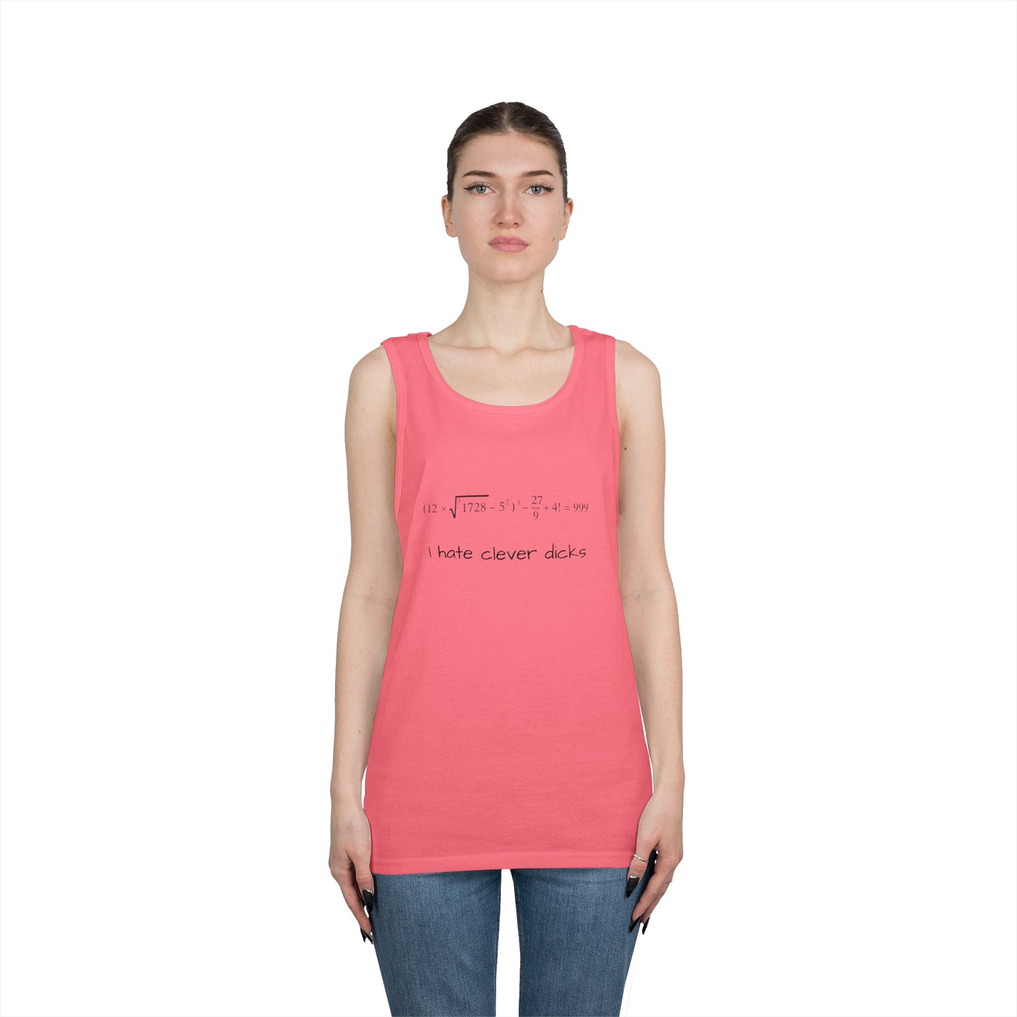 Clever Humor Tank Top, Funny Unisex Tee, Gift for Nerds, Casual Wear, Summer Top