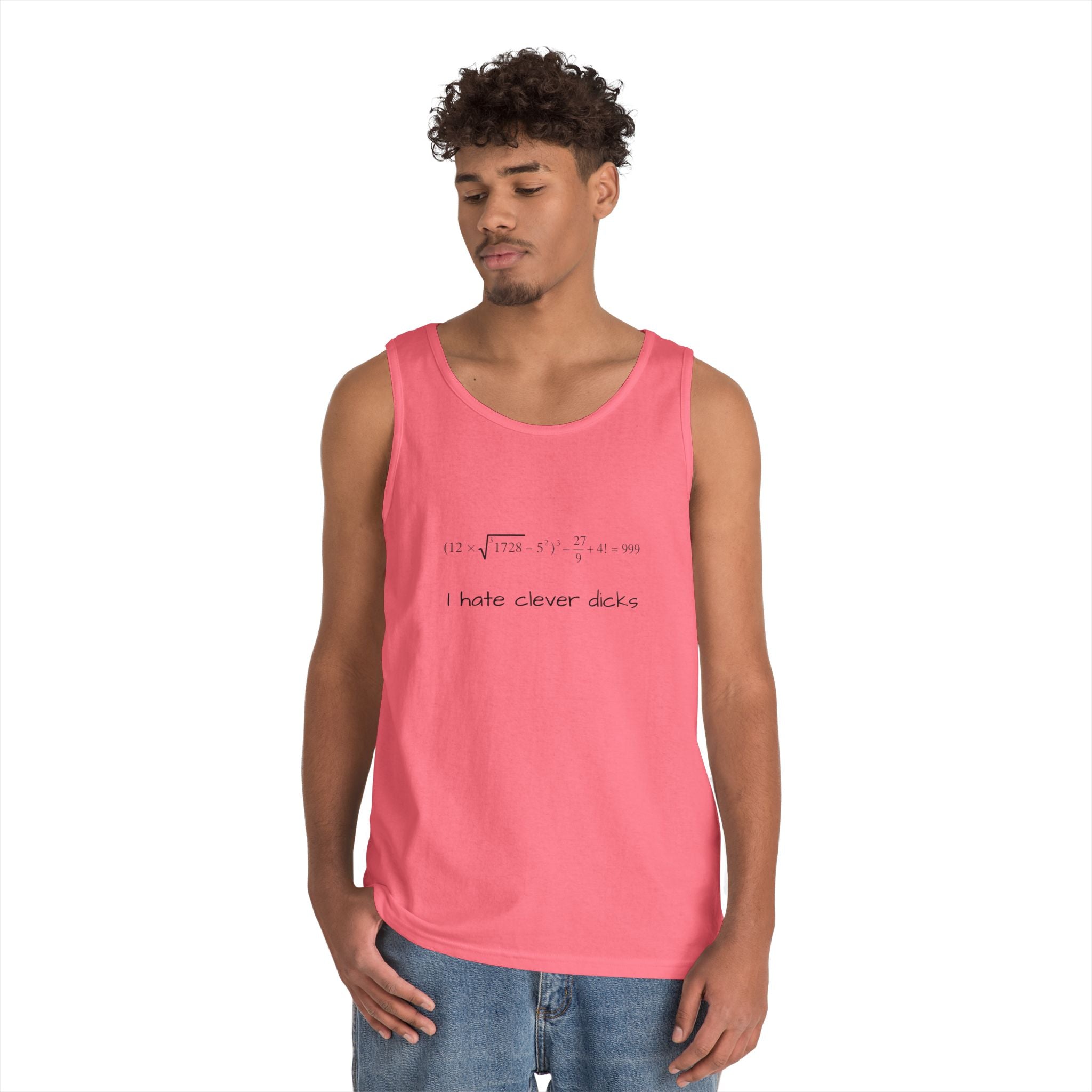 Clever Humor Tank Top, Funny Unisex Tee, Gift for Nerds, Casual Wear, Summer Top
